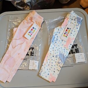 DOT DOT SMILE 2 LOT NWT TODDLER GIRL LEGGINGS SIZE 2T